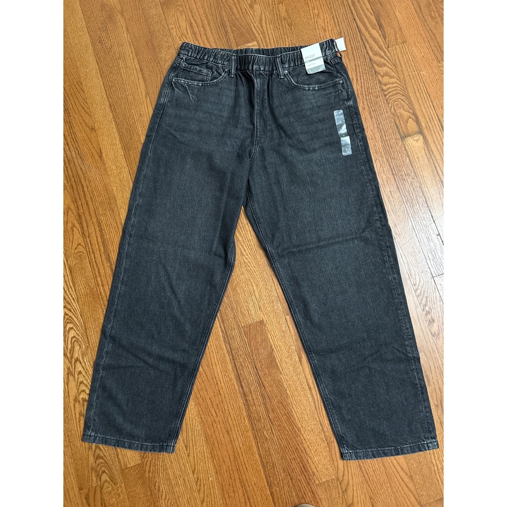 Brand New Gap UltraSoft Baggy Mens Jeans in Black Wash Size 34x32‎ Unisex